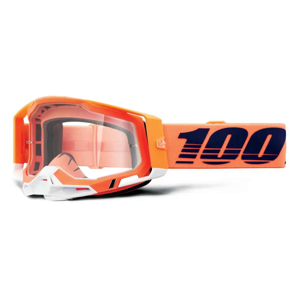 100 Percent Racecraft 2 MTB Goggles Coral/Clear Lens
