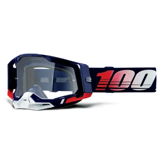 100 Percent Racecraft 2 MTB Goggles Republic/Clear Lens