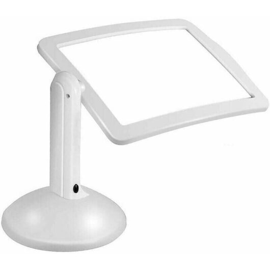 3X Rectangular Magnifying Glass with led Light, Hands-Free A4 Magnifying Glass for Books, Visually Impaired, Elderly, Sewing, Jewelry, Reading Mumu