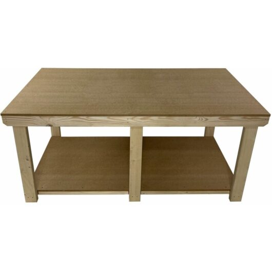 Arbor Garden Solutions - Wooden mdf Top Wide Workbench (3ft x 4ft)