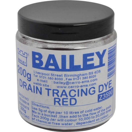 Bailey Drain Tracing Dye