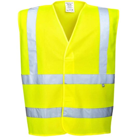 BizFlame Hi Vis Flame Resistant Anti Static Vest