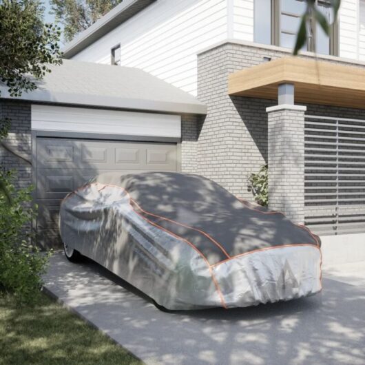 Car Cover for Sedan Hail Protection Full XXL Grey and Silver vidaXL