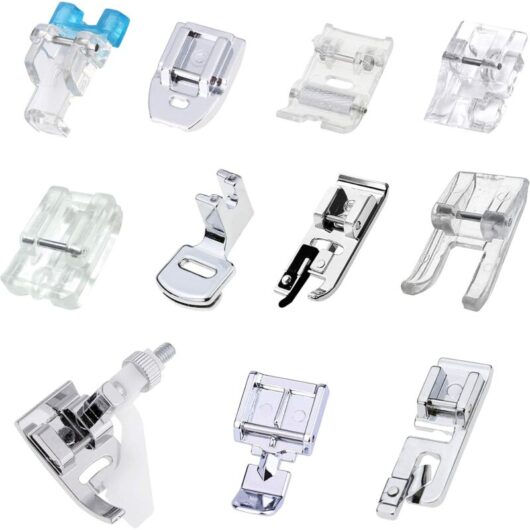 Ccykxa - Sewing Machine Presser Feet Kit, 11pcs Multifunctional Sewing Machine Presser Feet with Zipper Foot for Brother, Babylock, Janome, Elna,