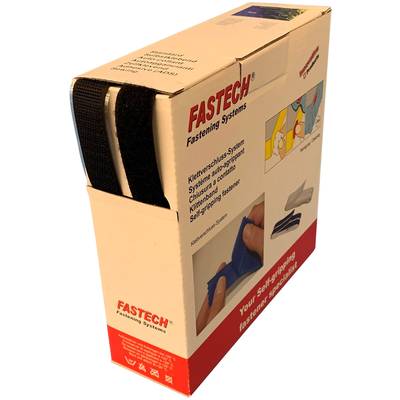 FASTECH® B20-MIX999910 Hook-and-loop tape sew-on Loop pad, Hook pad (L x W) 10 m x 20 mm Black 10 m
