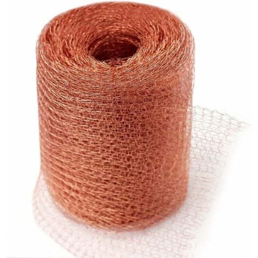 High-Quality Rodent-Proof Mesh, 100% Copper, Slug, Snail, Mouse, Rat, Bird, Nematode, Ferramol, Knitted Copper Net for Indoor and Garden Use (3