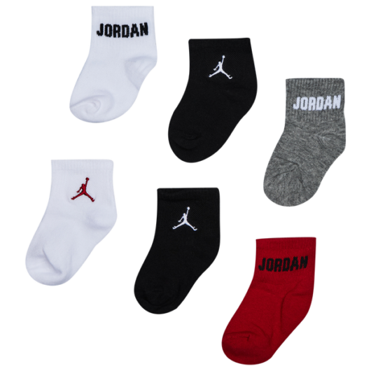 Jordan Unisex Socks - Black - Size 12- 24 MONTHS