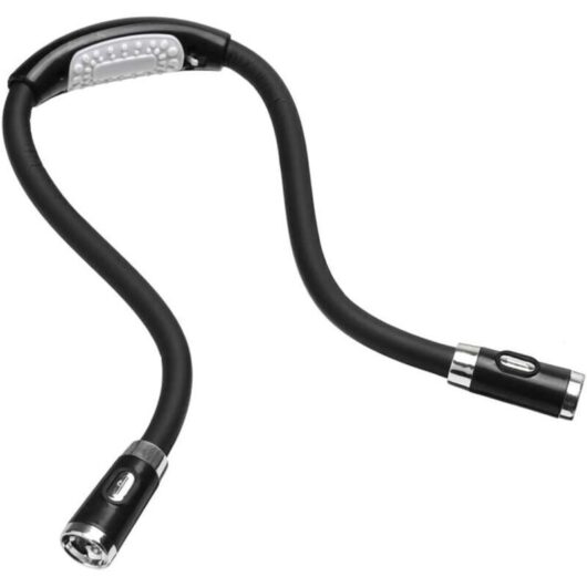LED Neck Reading Light - Hands-Free, 3 Brightness Levels, Flexible - Ideal for Reading, Knitting and Travel