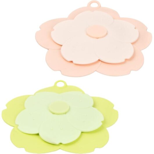 Linghhang - Anti-Odor Silicone Drain Plugs, Sewer Deodorizing Cover 2 Pack, Bathtub Stopper Cover, Drain Plug for Bathroom