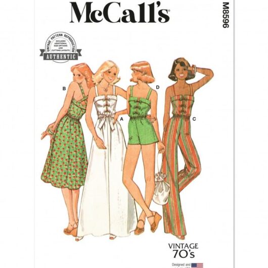 McCalls Paper Sewing Pattern 8596