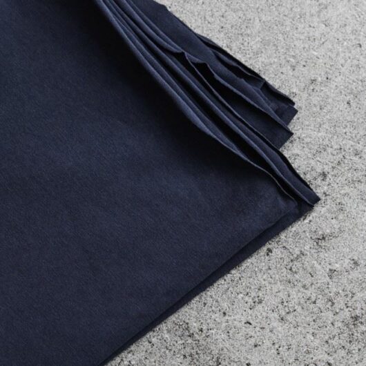 Mind The MAKER Cotton Single Jersey Stretch Knit Fabric Indigo Night