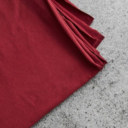 Mind The MAKER Cotton Single Jersey Stretch Knit Fabric Red