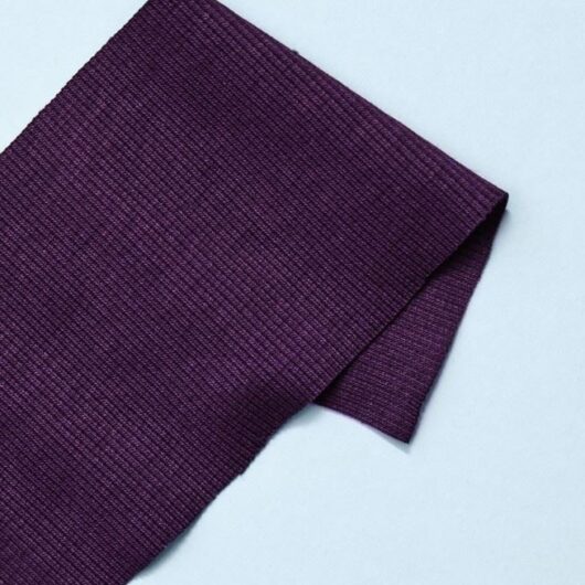 Mind The MAKER Organic Cotton Rib Stretch Knit Fabric Plum
