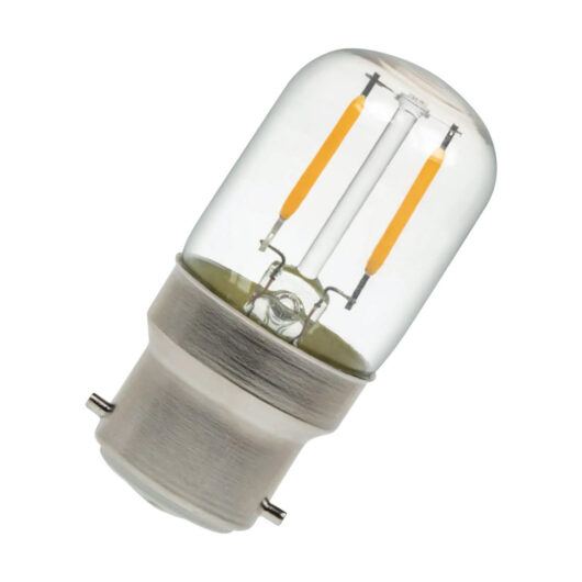 Prolite LED Filament Pygmy Light Bulb B22 2W Dim Extra Warm White 2200K Sign Bayonet Clear