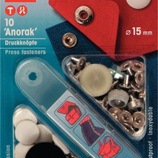Prym Anorak Snaps Press Fasteners White