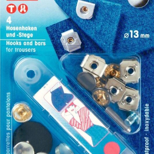 Prym Snap On Hook & Bar Fasteners Silver