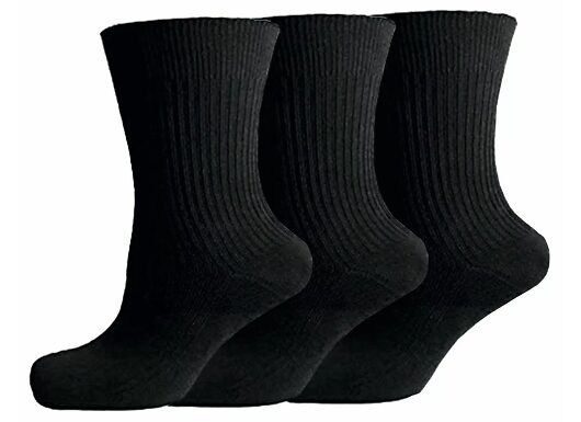 Smooth-Knit Soft Cotton Socks - 3 to 24 Pairs!