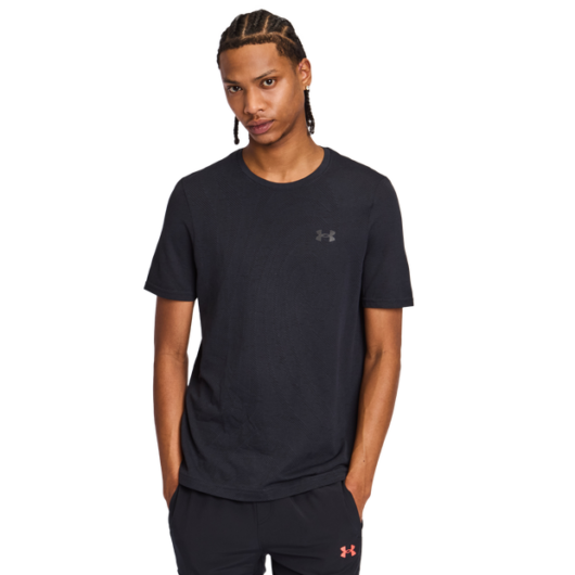 Under Armour Vanish Men T-Shirts - Black - Size L - Poly Jersey