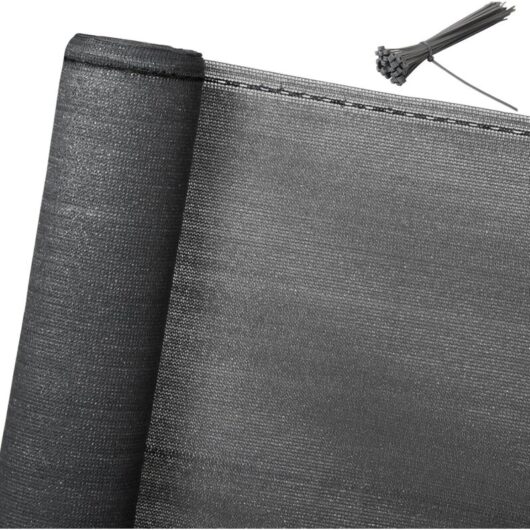 Woltu - Privacy Garden Screen Fence Cover Net Panel Balcony uv Protection Shade Anthracite 1x6m