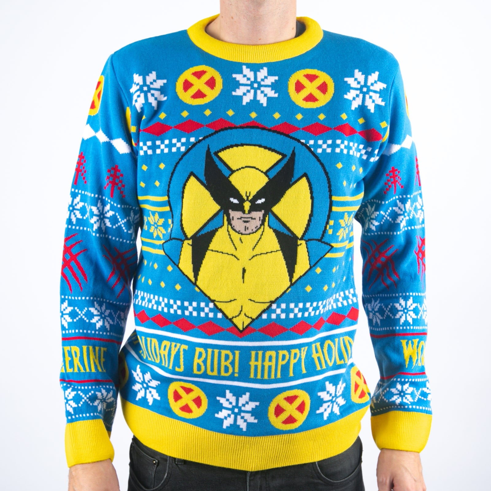 X-Men -97 Wolverine Happy Holidays Bub! Knitted Christmas Jumper - XXL